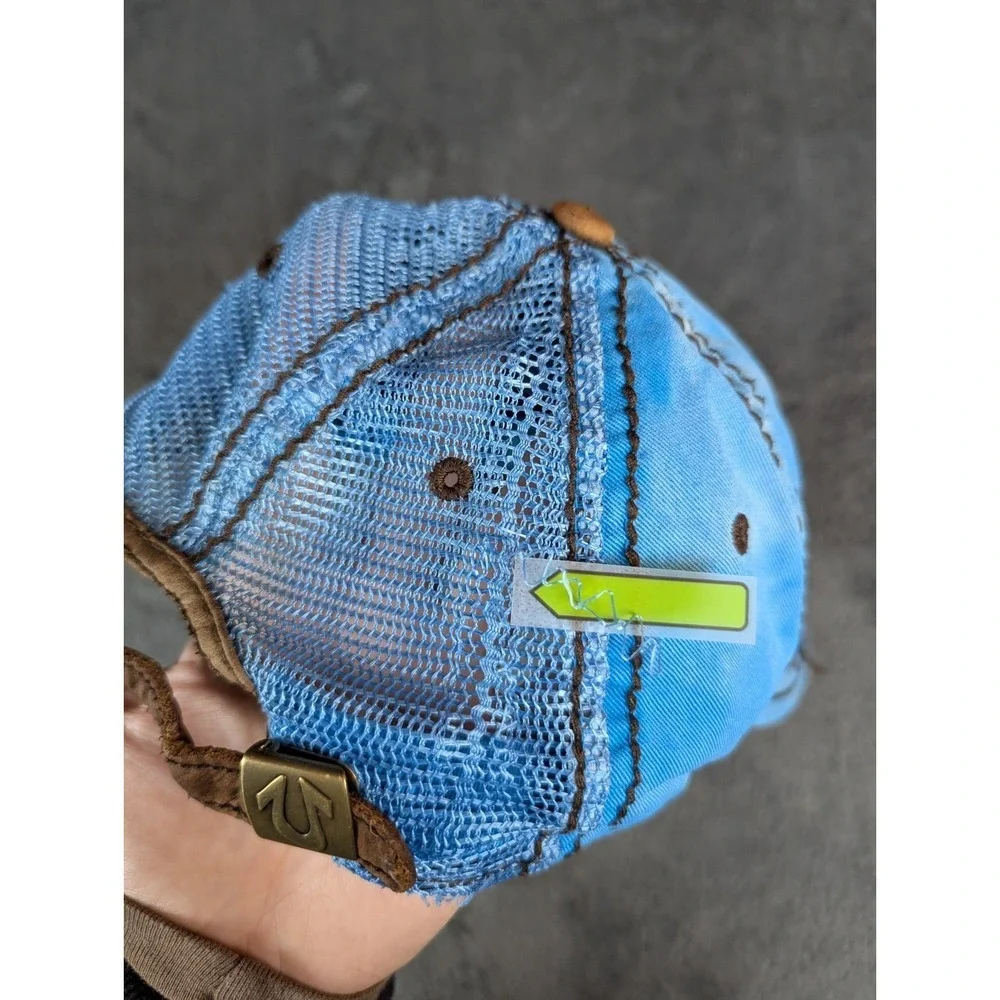 RARE Vintage True Religion Distressed Trucker Hat Cap 